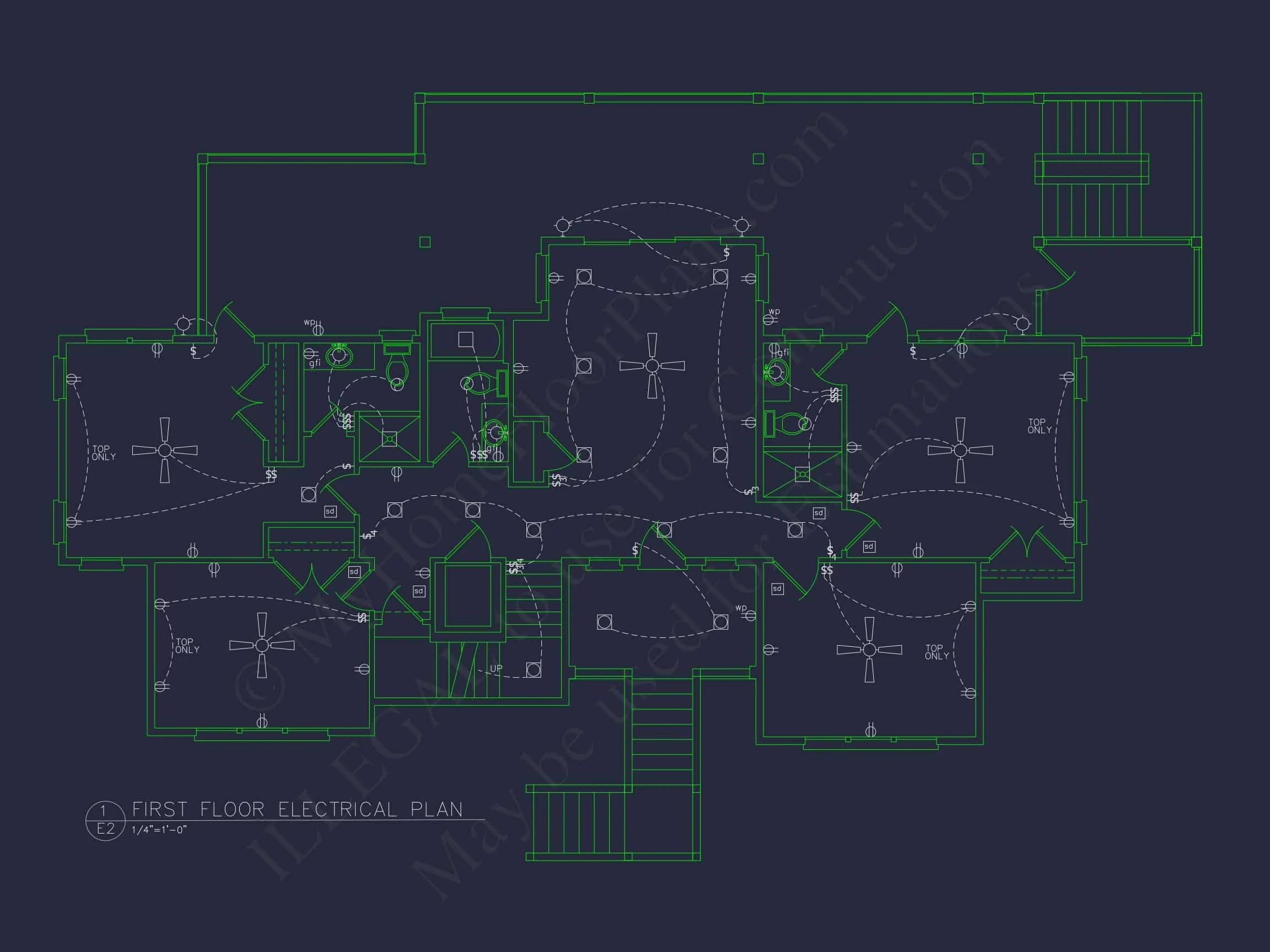 15-1713 HOUSE PLAN - Beach House Plan - Spacious 2-Story CAD Floor Designs 11 Beach house Plan - Spacious 2-Story CAD Floor Designs