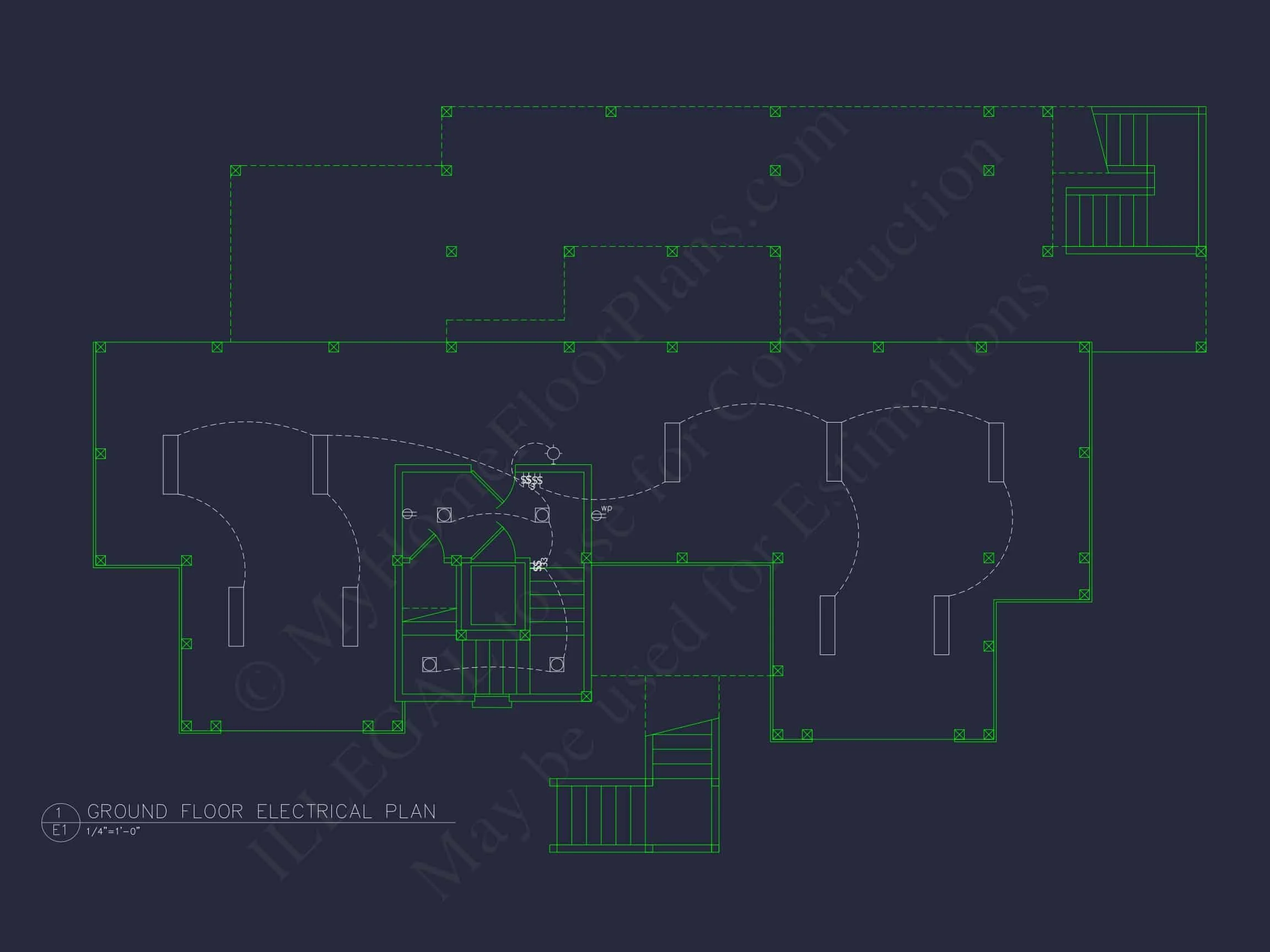 15-1713 HOUSE PLAN - Beach House Plan - Spacious 2-Story CAD Floor Designs 10 Beach house Plan - Spacious 2-Story CAD Floor Designs
