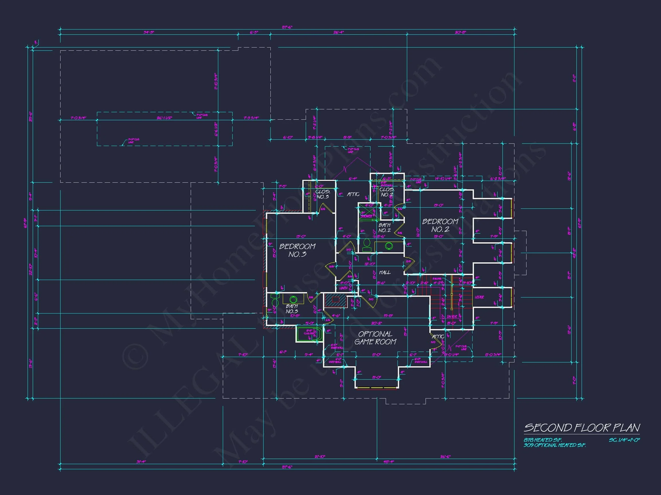 15-1605 HOUSE PLAN - French Country 2-Story House Plan: 4-Bed, 3.5 Bath, Blueprint 9 French Country 2-Story house Plan: 4-Bed, 3.5 Bath, Blueprint