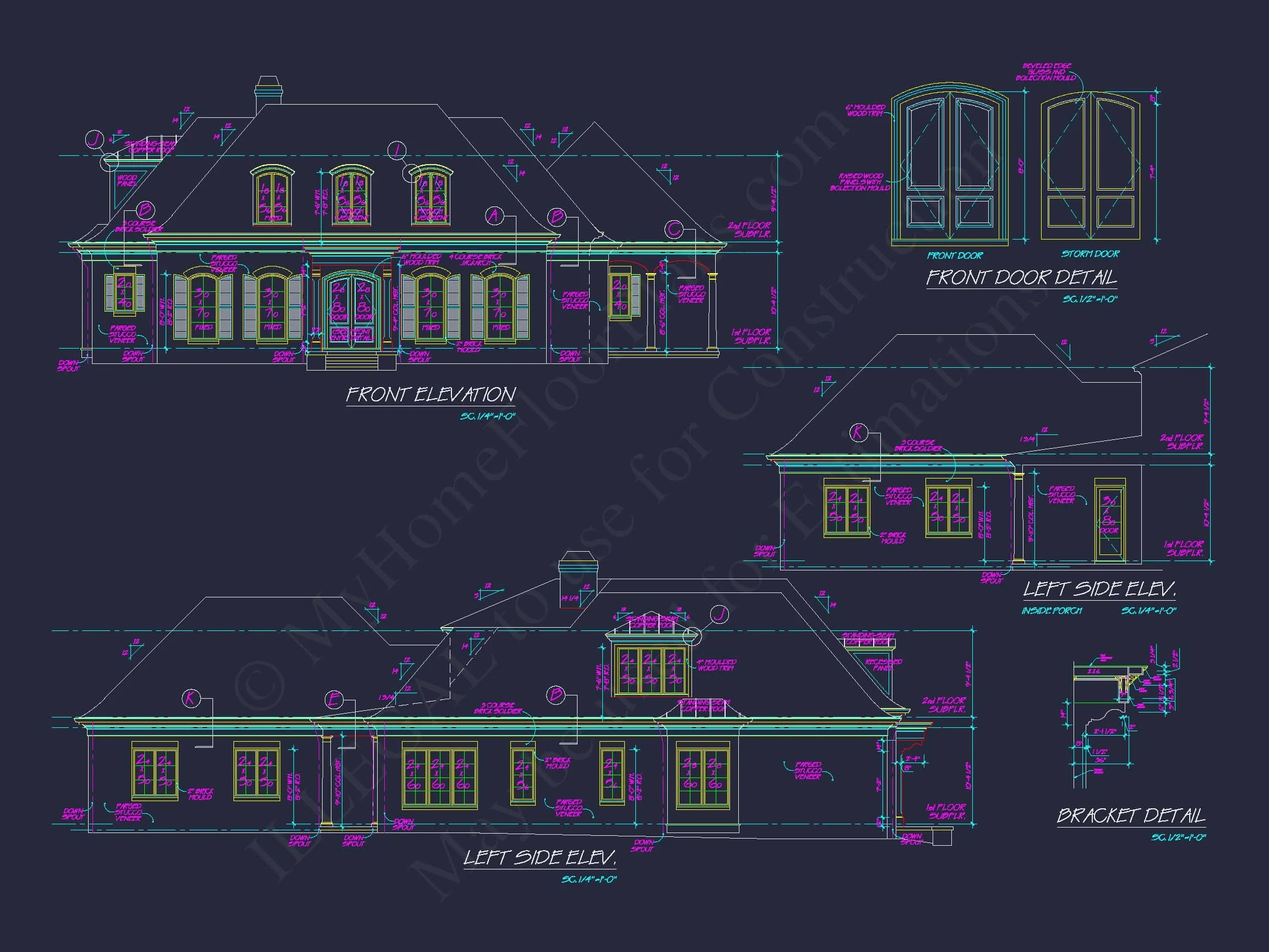 15-1605 HOUSE PLAN - French Country 2-Story House Plan: 4-Bed, 3.5 Bath, Blueprint 6 French Country 2-Story house Plan: 4-Bed, 3.5 Bath, Blueprint