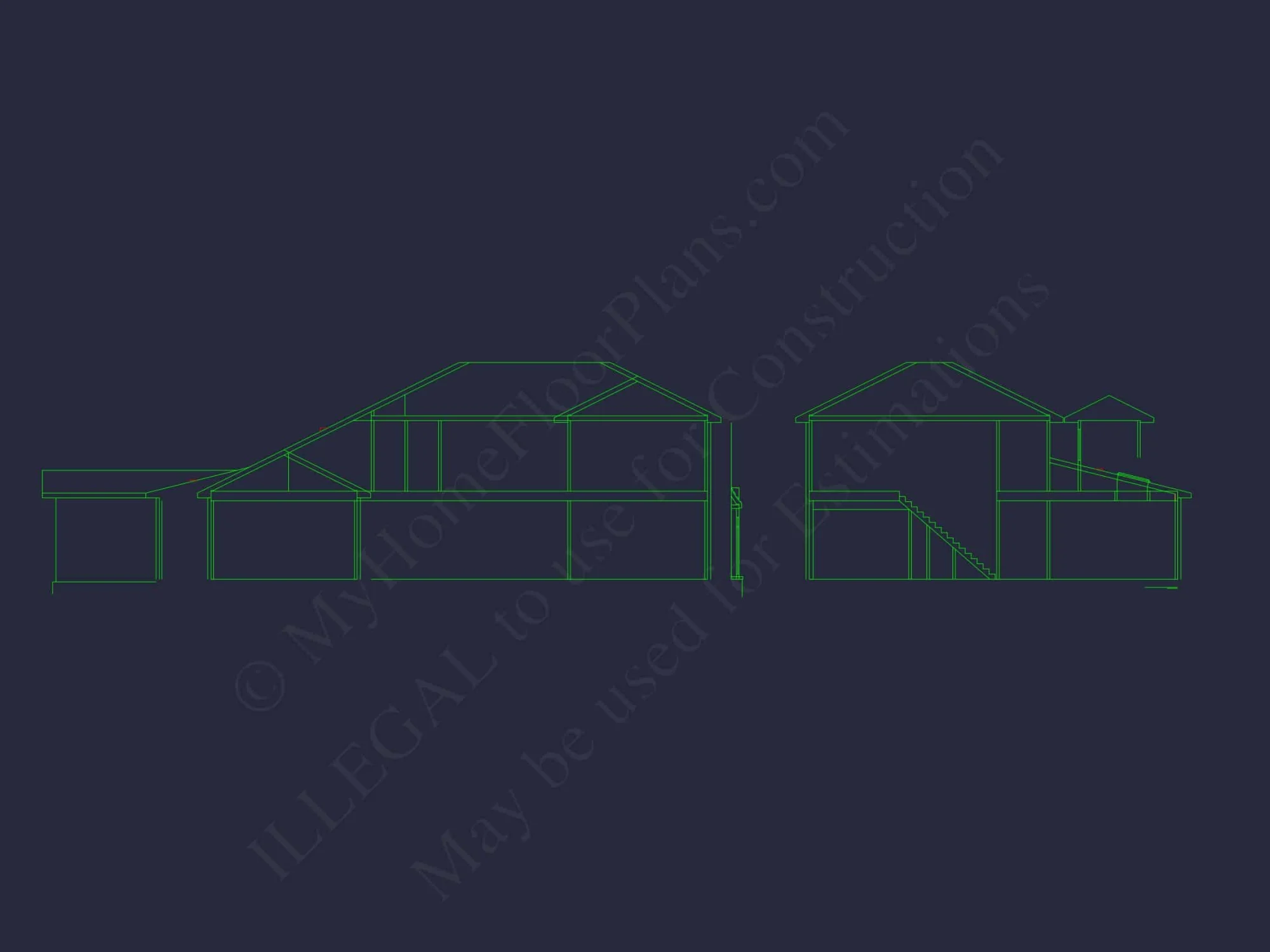 Spacious house Floor Plan with Blueprint & CAD Designs