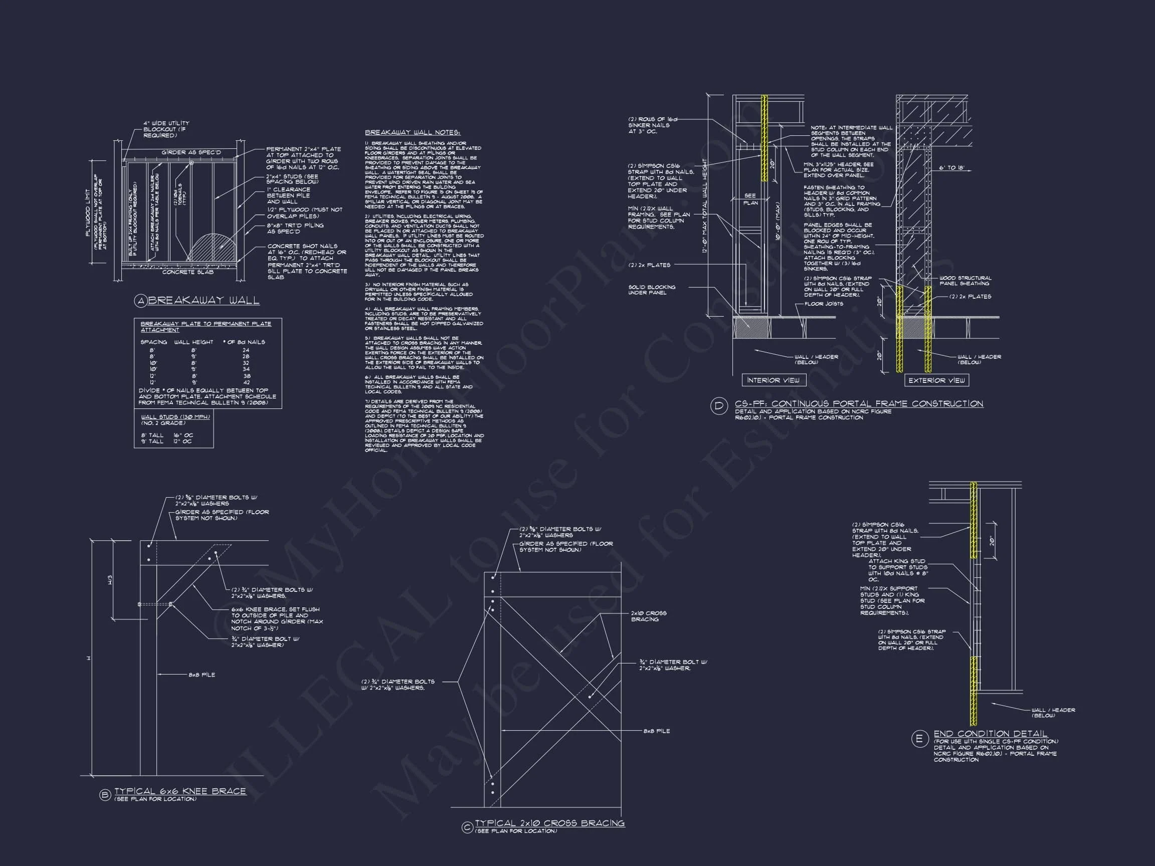 Modern Coastal house Plan with Spacious Design and Blueprint