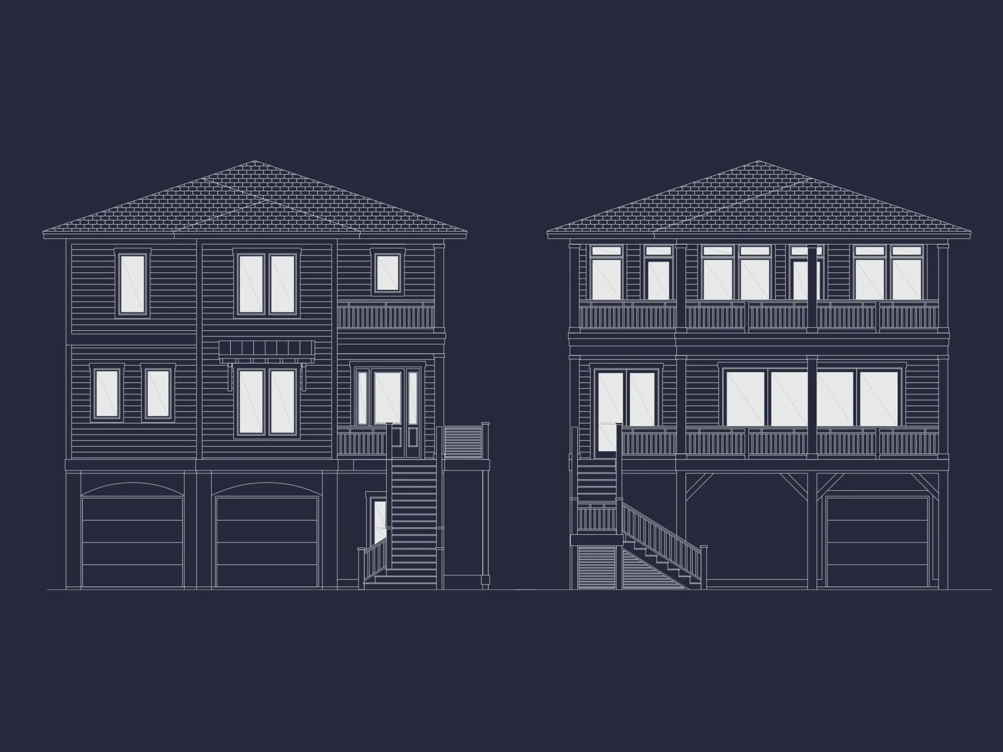 Modern Coastal house Plan with Spacious Design and Blueprint