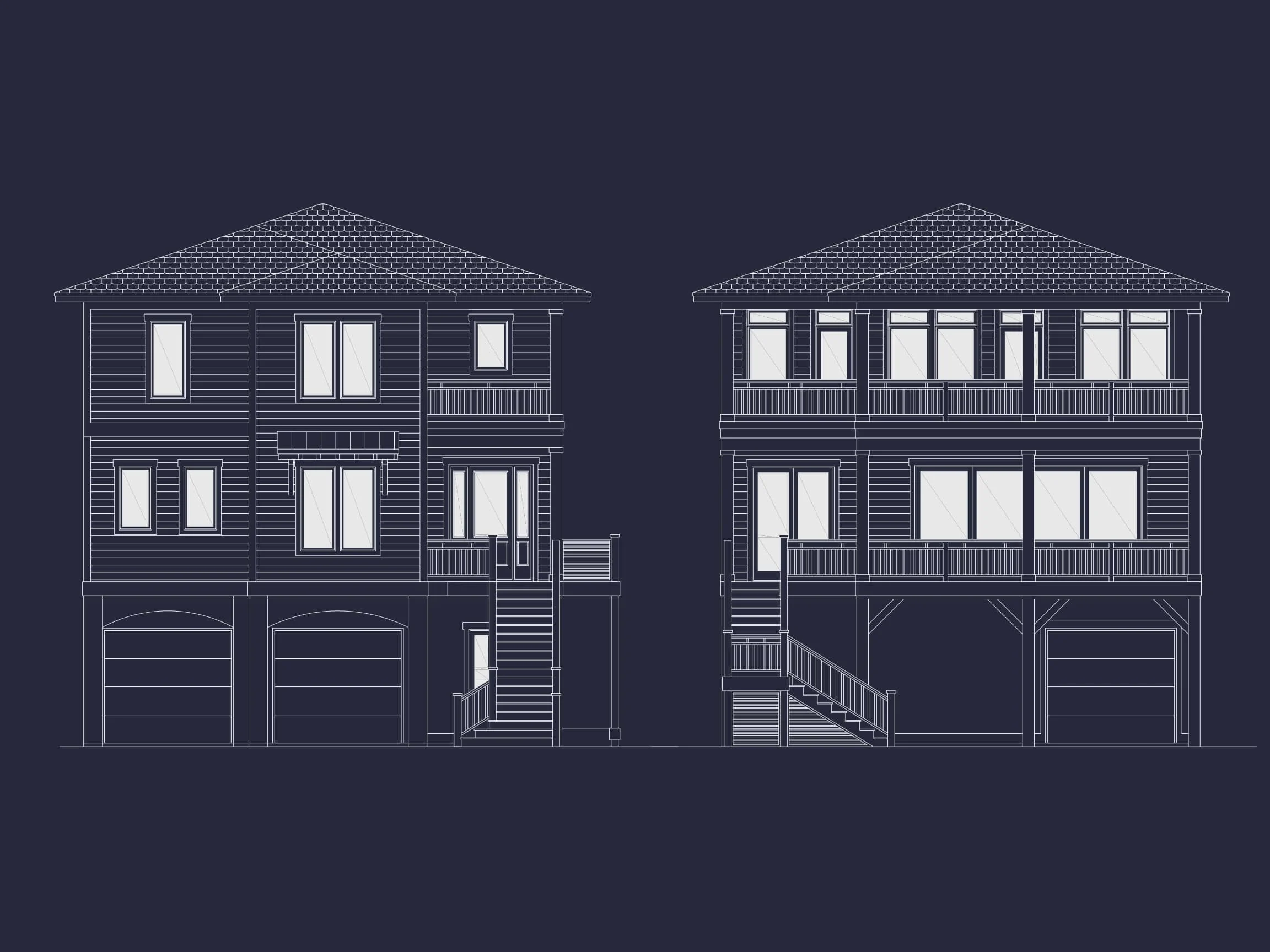 Modern Coastal house Plan with Spacious Design and Blueprint