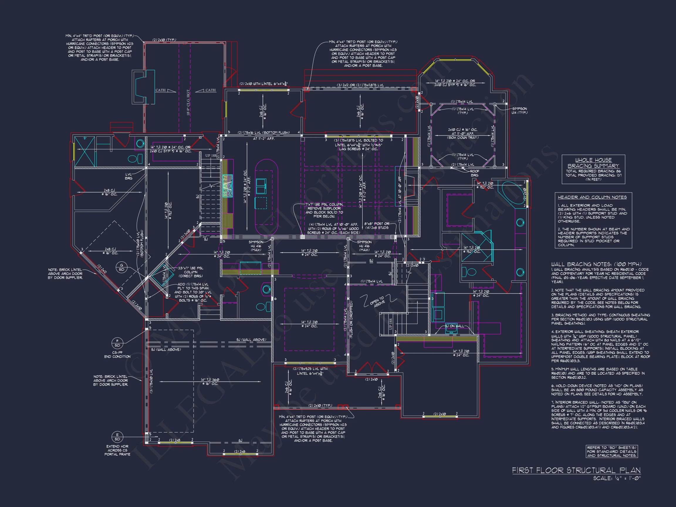15-1532 HOUSE PLAN - Modern House Plan with 2 Floors, 4 Bedrooms, and CAD Blueprint Designs 9 Modern house Plan with 2 Floors, 4 Bedrooms, and CAD Blueprint Designs