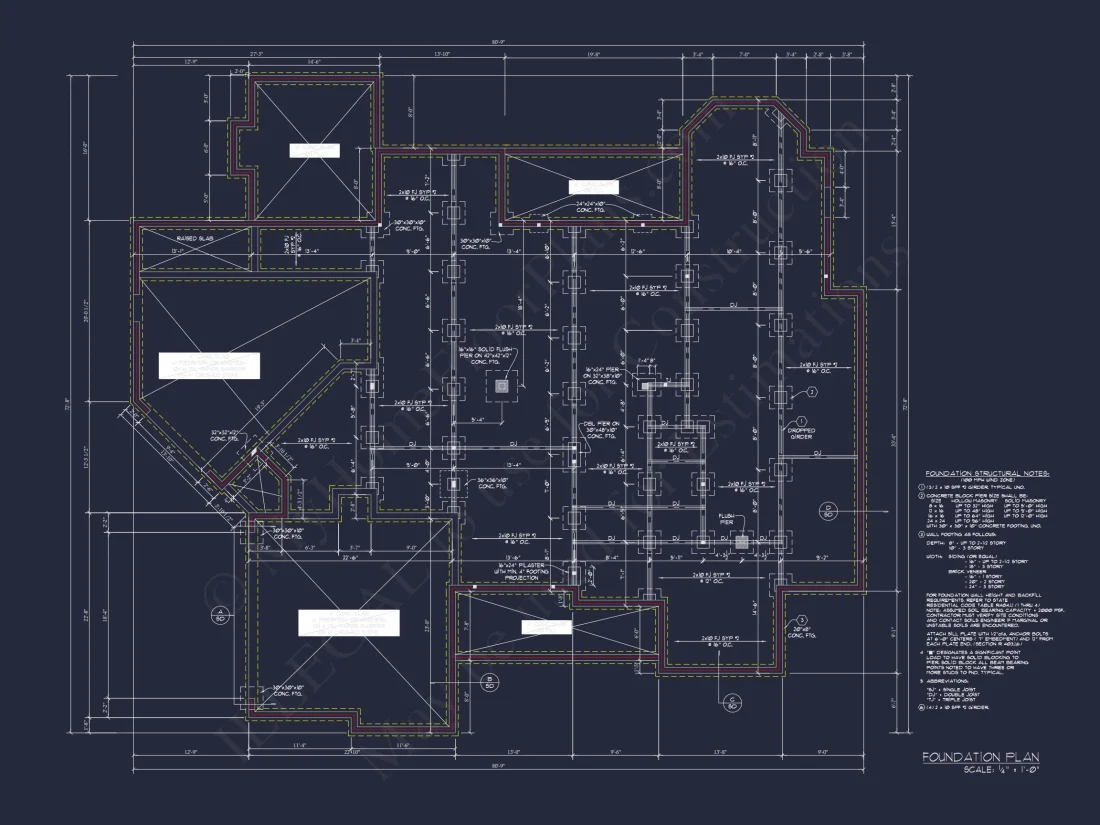 Modern house Plan with 2 Floors, 4 Bedrooms, and CAD Blueprint Designs