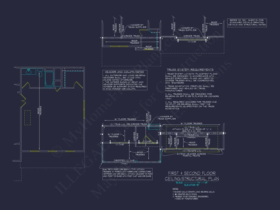 3 Bedroom house Plan with CAD Blueprints for Modern Designs