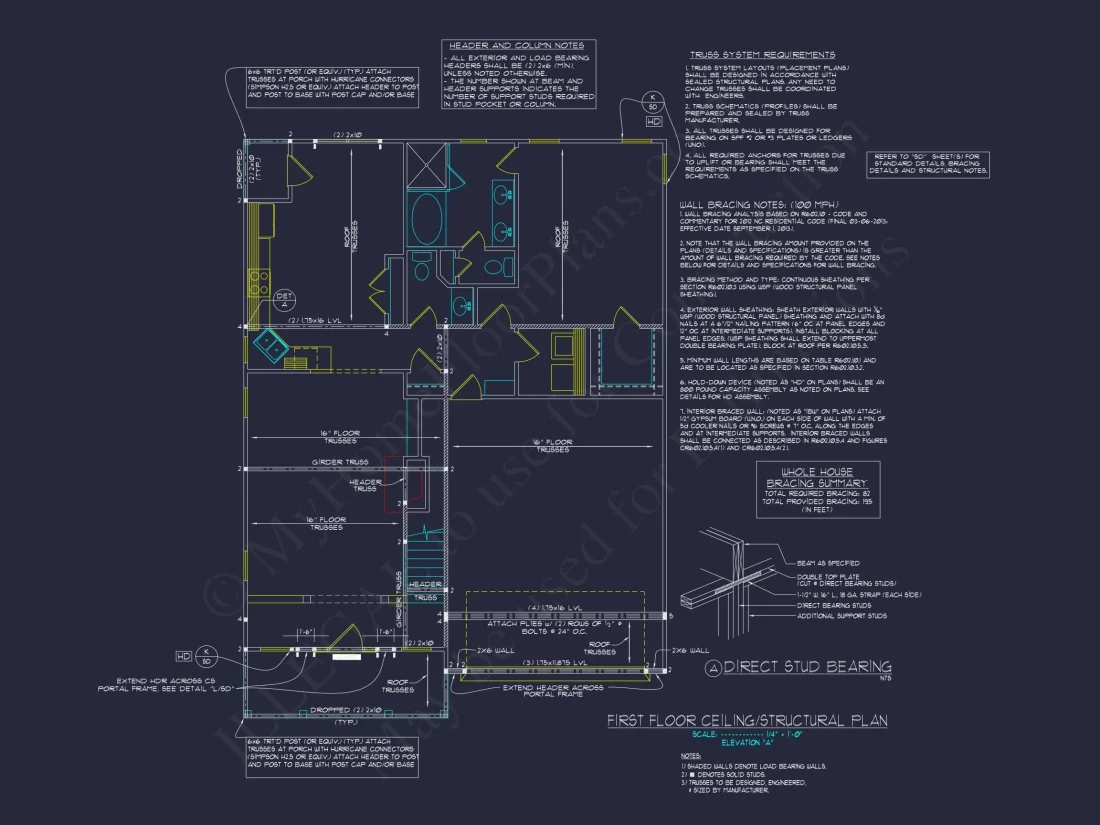 3 Bedroom house Plan with CAD Blueprints for Modern Designs