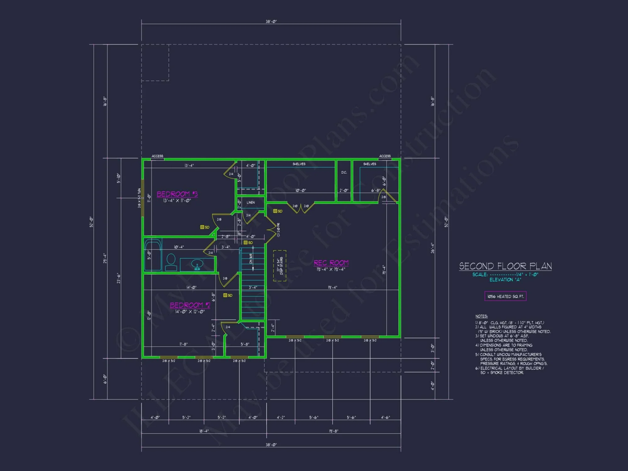 3 Bedroom house Plan with CAD Blueprints for Modern Designs