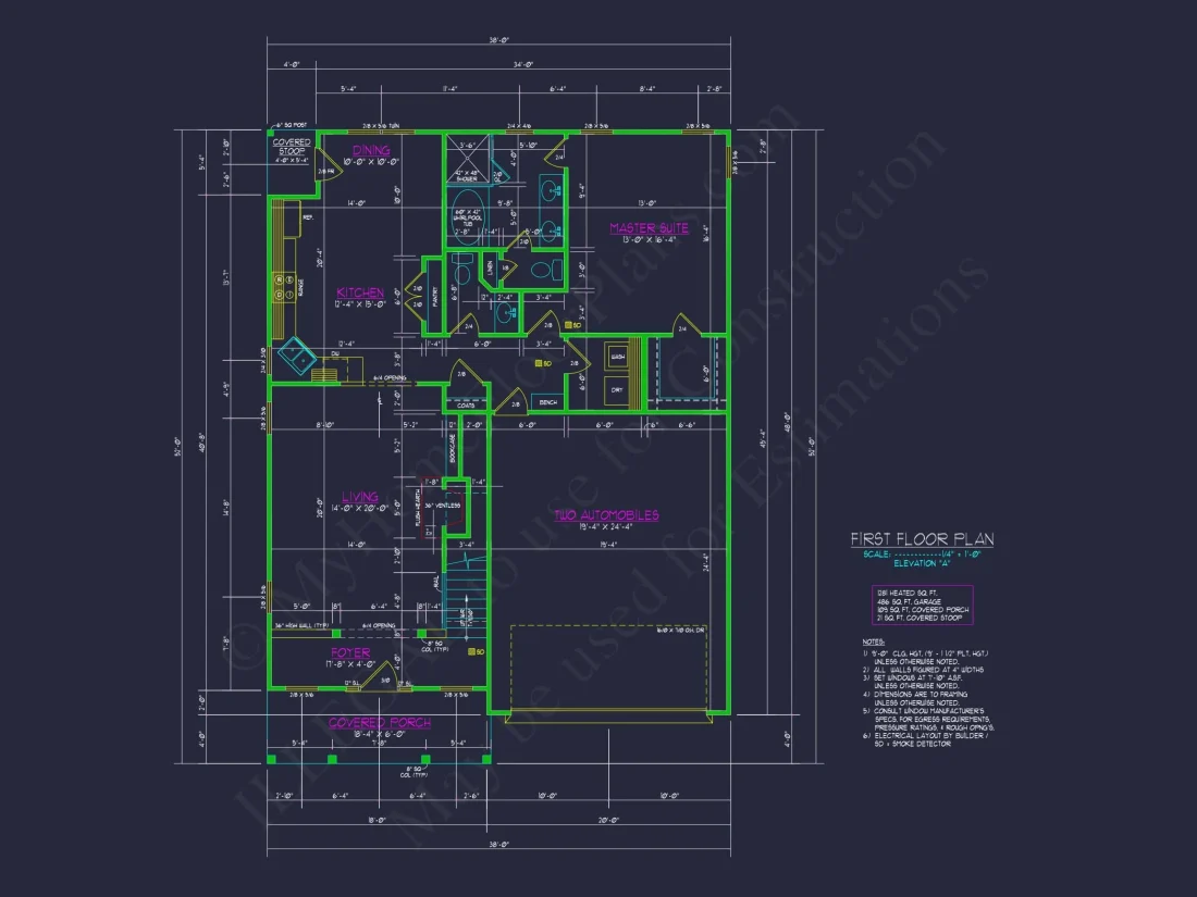 3 Bedroom house Plan with CAD Blueprints for Modern Designs