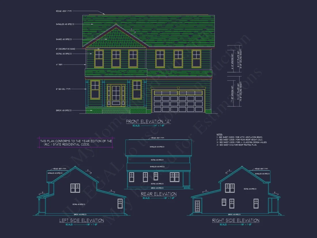 3 Bedroom house Plan with CAD Blueprints for Modern Designs