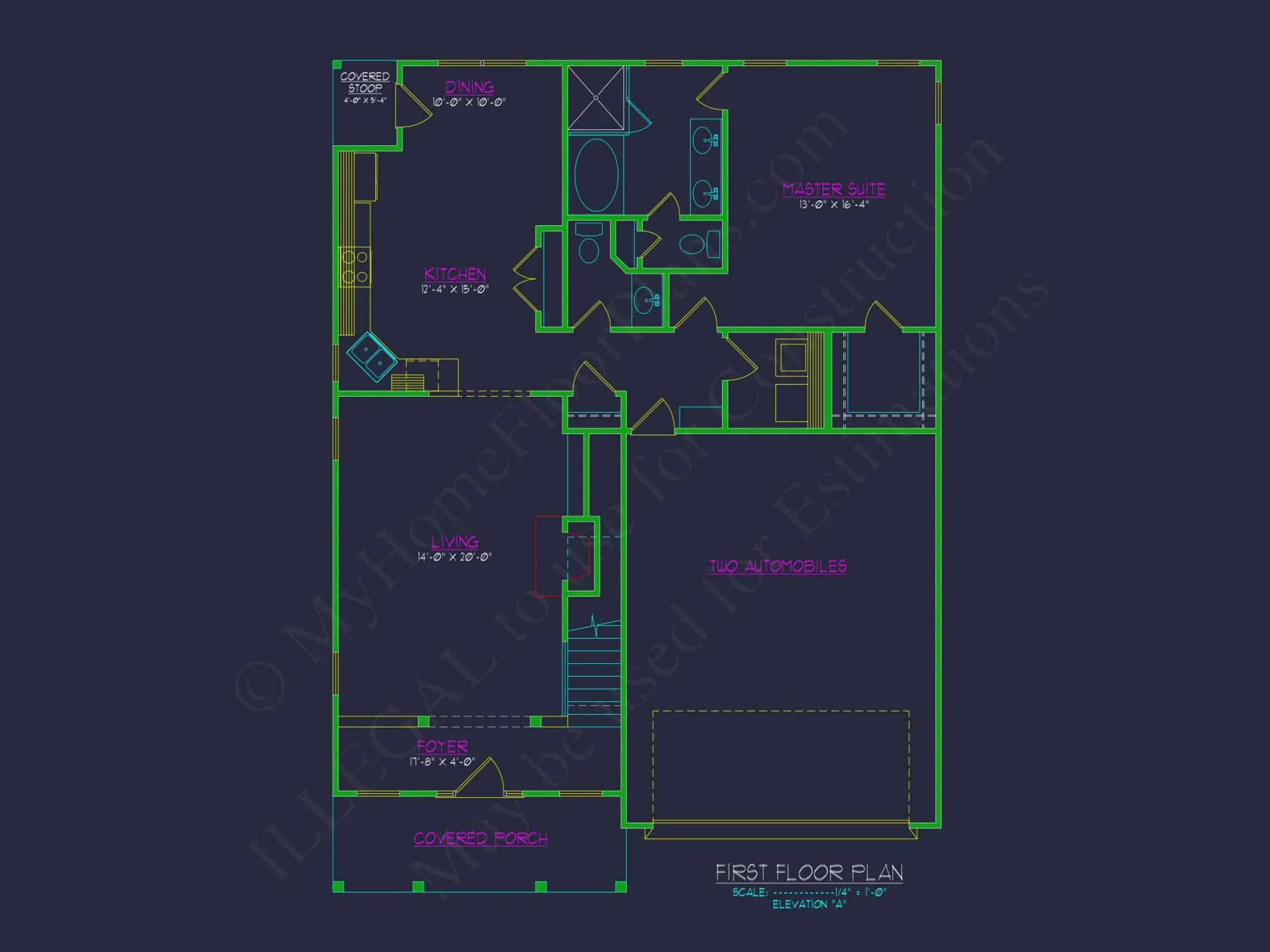 3 Bedroom house Plan with CAD Blueprints for Modern Designs