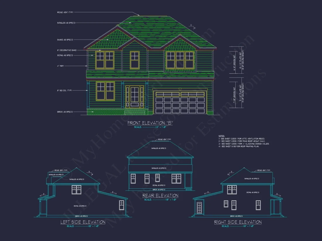 3 Bedroom house Plan with CAD Blueprints for Modern Designs