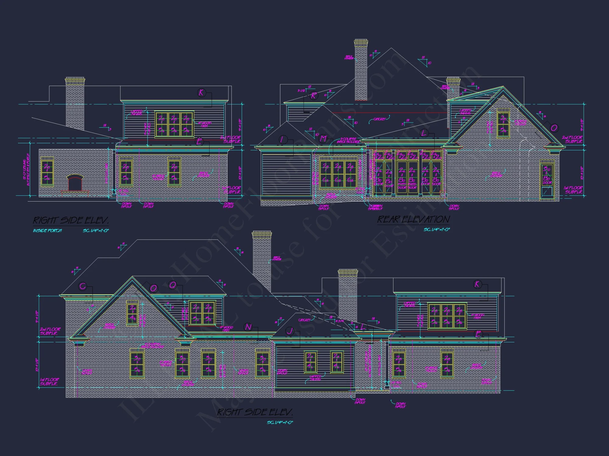 Discover This Colonial Floor Plan with a Spacious CAD house Design