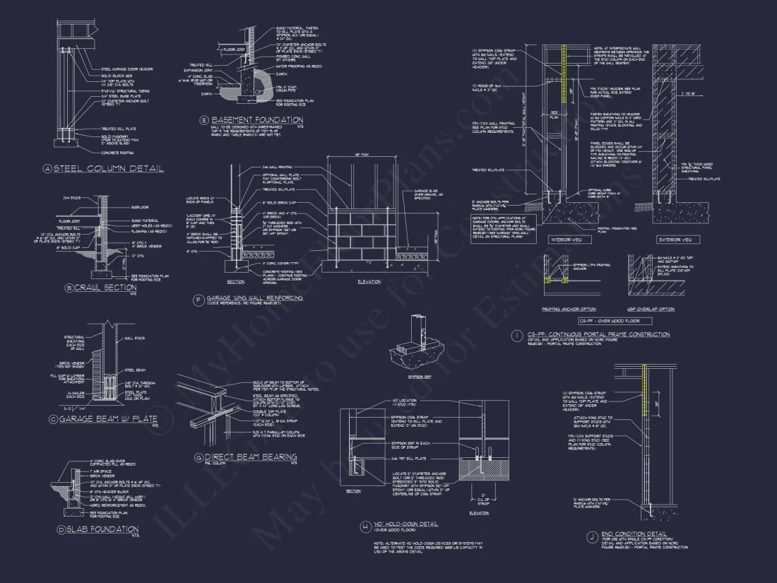 Elegant house Blueprint with 3.5 Floors & CAD Designs