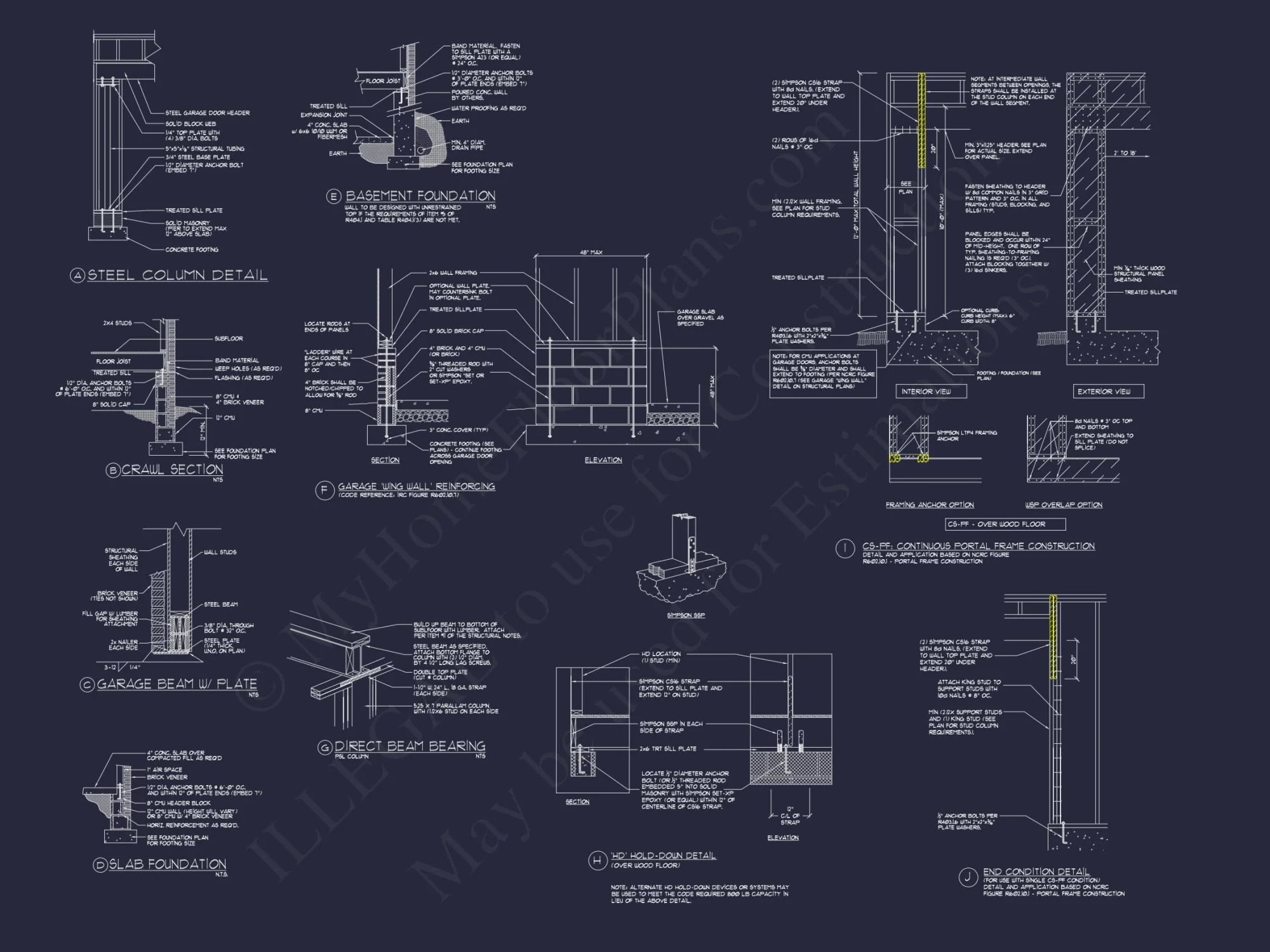 Elegant house Blueprint with 3.5 Floors & CAD Designs