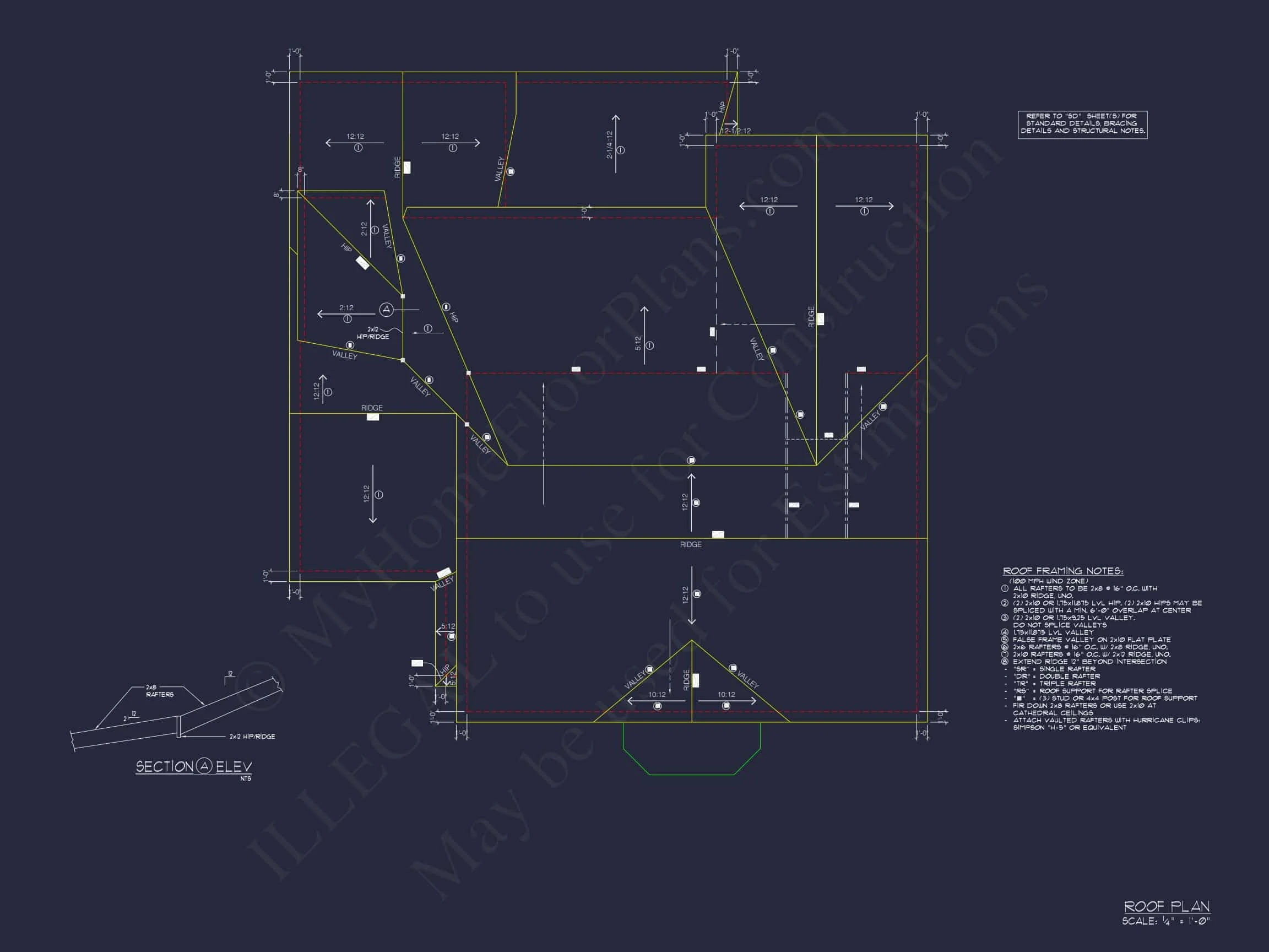 Elegant house Blueprint with 3.5 Floors & CAD Designs