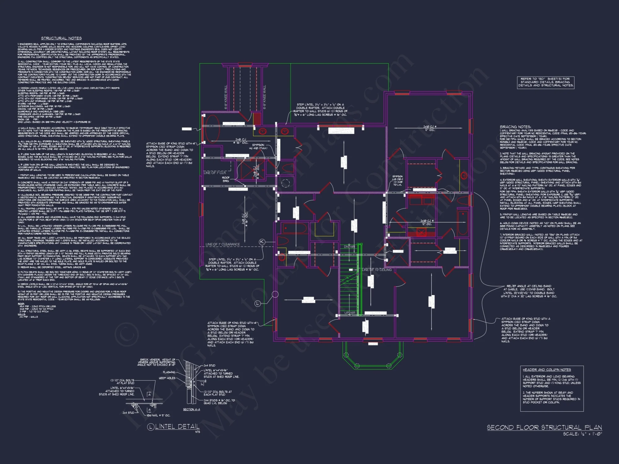 Elegant house Blueprint with 3.5 Floors & CAD Designs