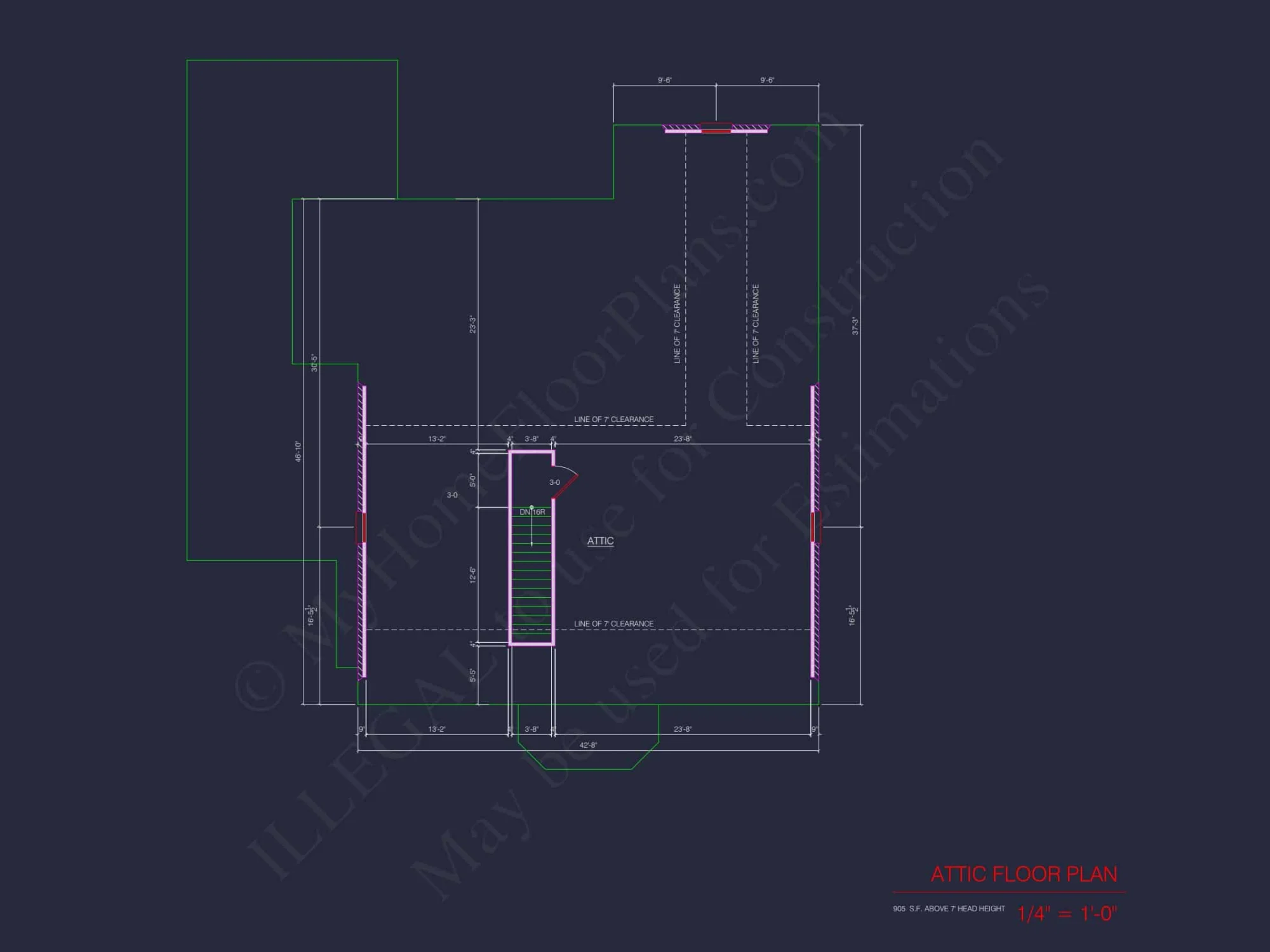 Elegant house Blueprint with 3.5 Floors & CAD Designs