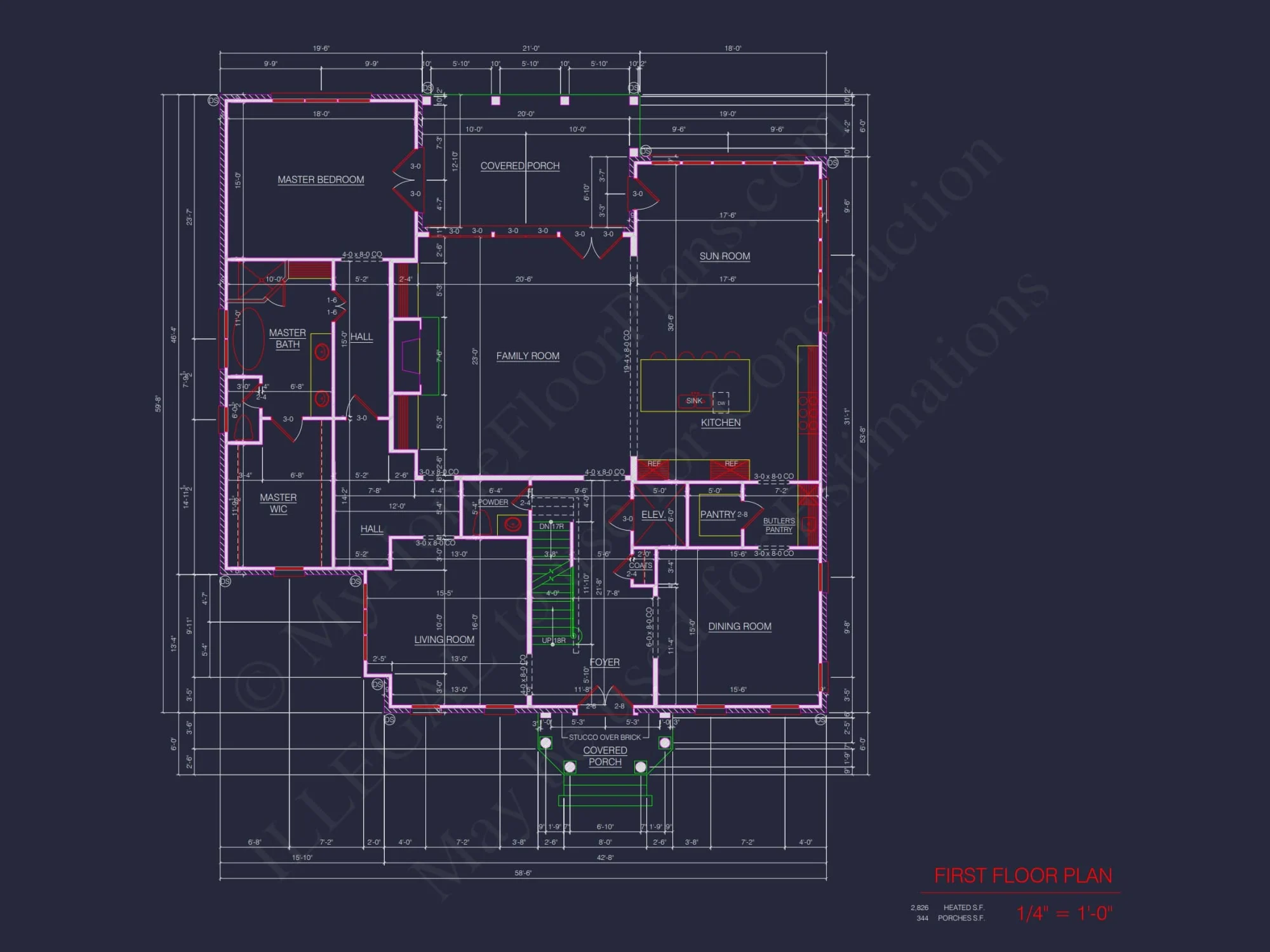 Elegant house Blueprint with 3.5 Floors & CAD Designs