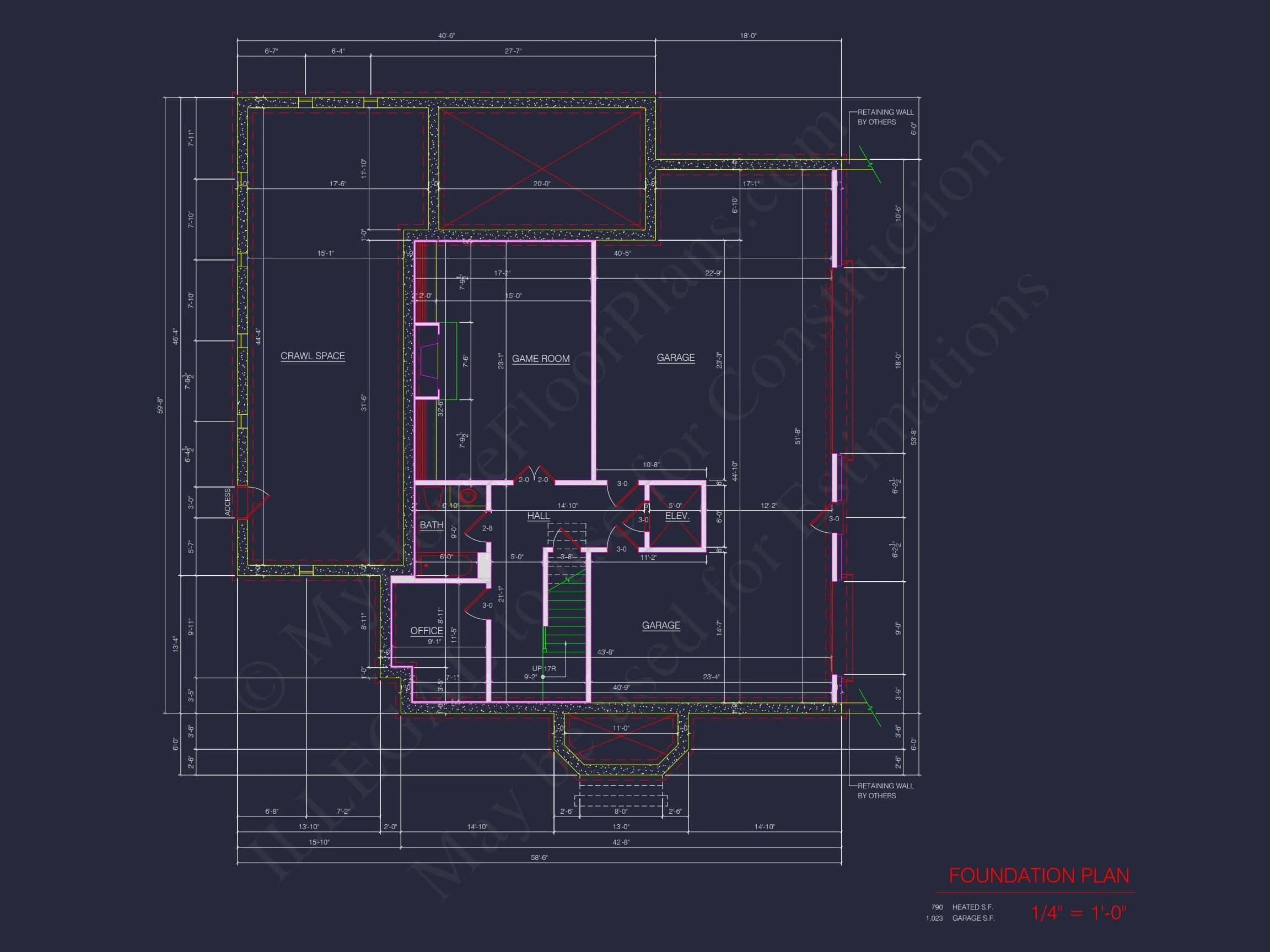 Elegant house Blueprint with 3.5 Floors & CAD Designs