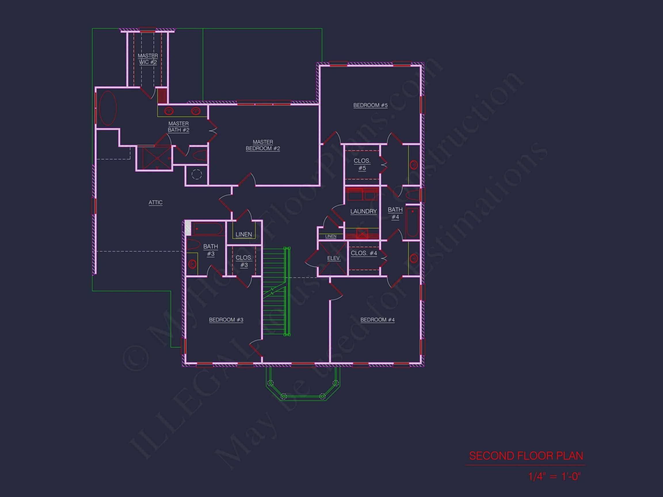 15-1426 House PLAN - Elegant House Blueprint with 3.5 Floors & CAD Designs 26 Elegant house Blueprint with 3.5 Floors & CAD Designs