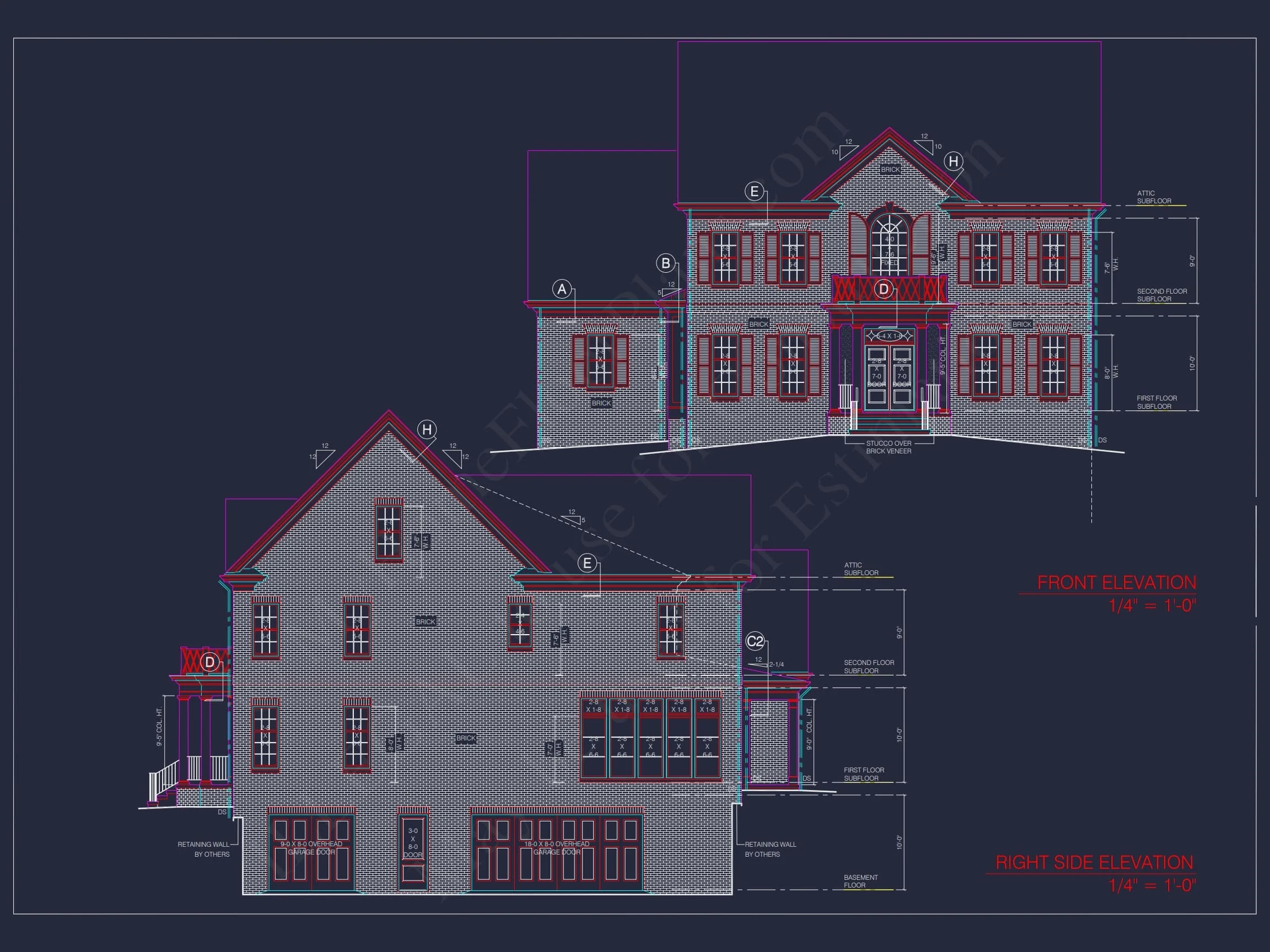15-1426 House PLAN - Elegant House Blueprint with 3.5 Floors & CAD Designs 22 Elegant house Blueprint with 3.5 Floors & CAD Designs