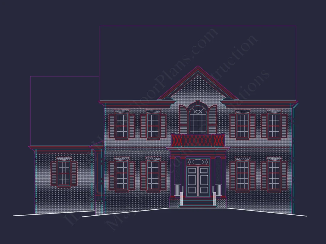 Elegant house Blueprint with 3.5 Floors & CAD Designs