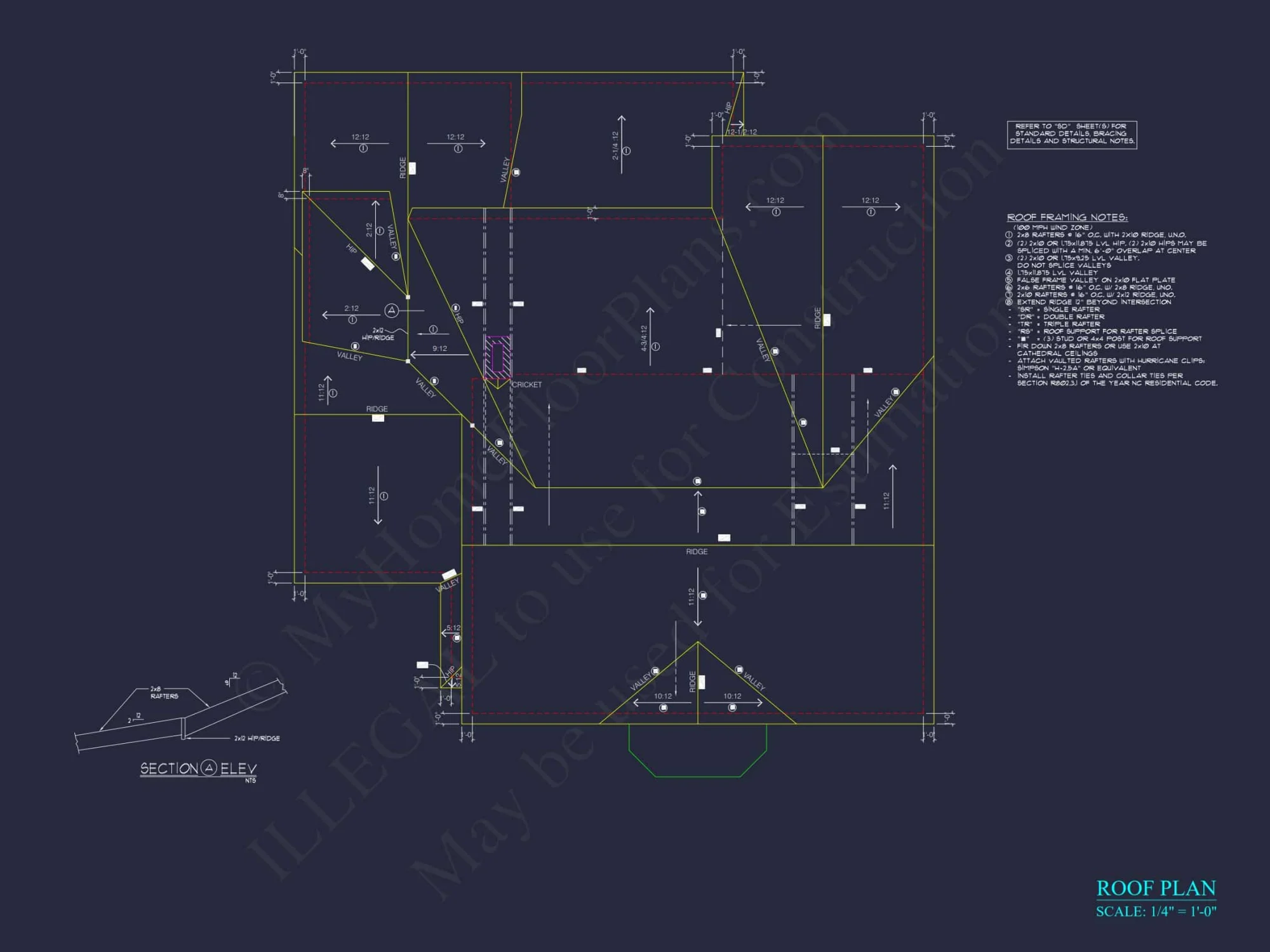 Elegant house Blueprint with 3.5 Floors & CAD Designs