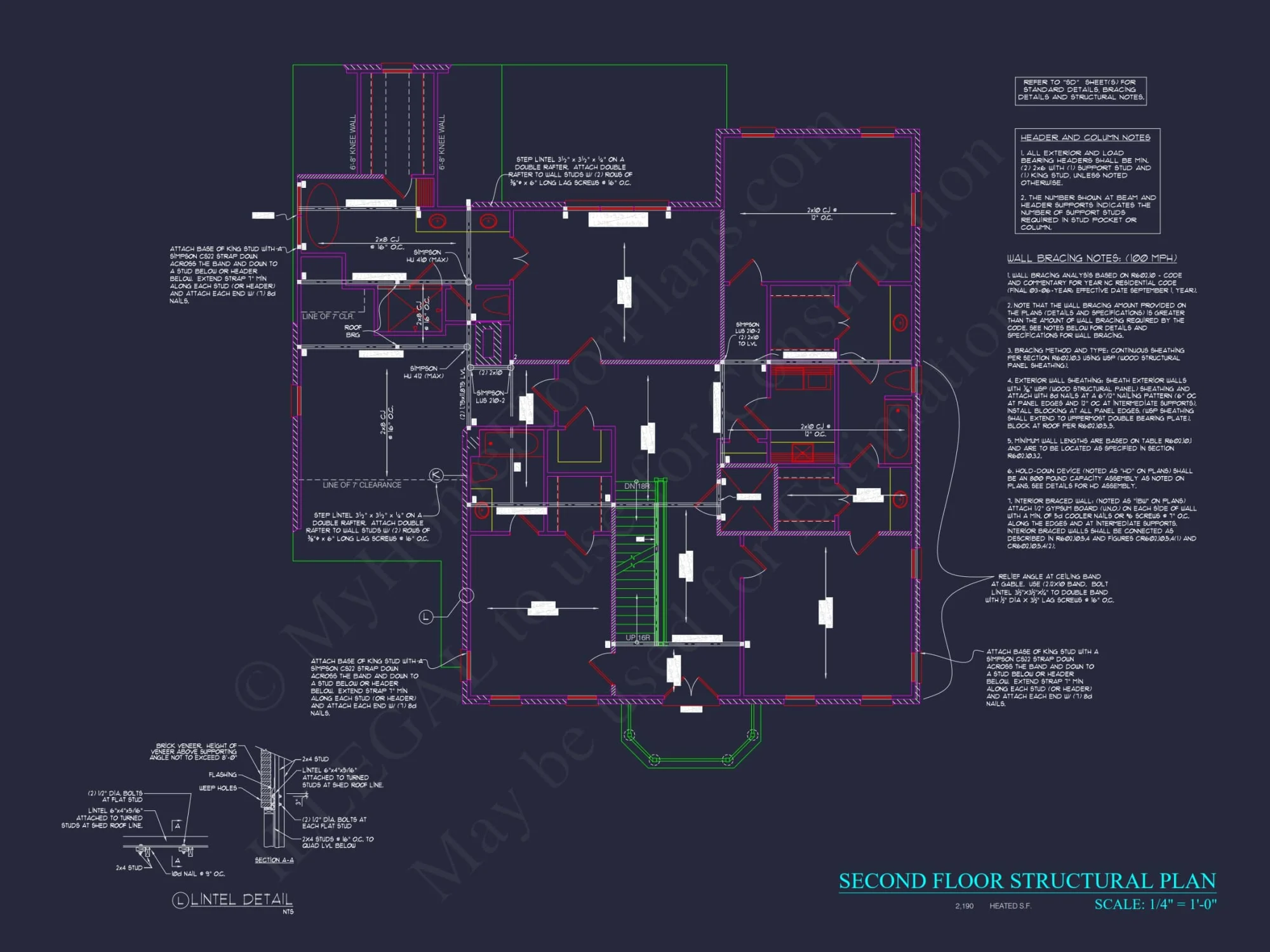Elegant house Blueprint with 3.5 Floors & CAD Designs