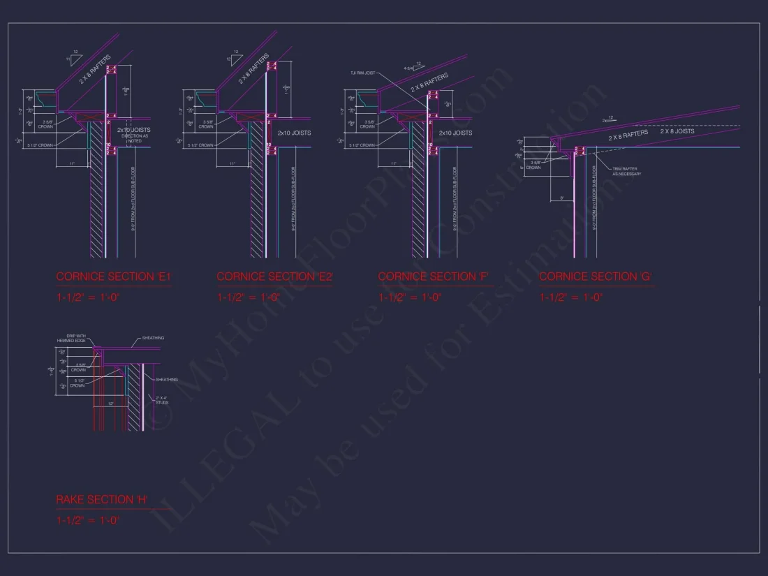 Elegant house Blueprint with 3.5 Floors & CAD Designs