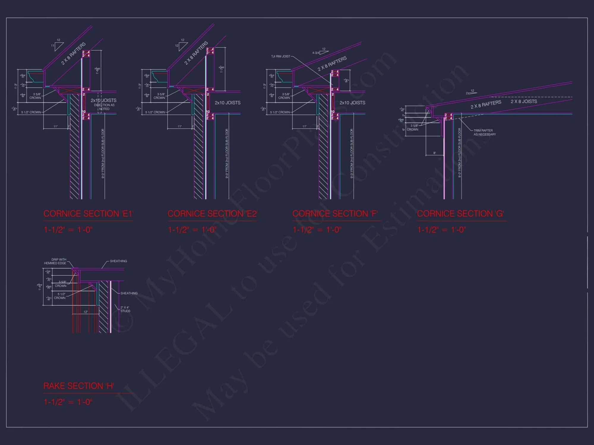 Elegant house Blueprint with 3.5 Floors & CAD Designs