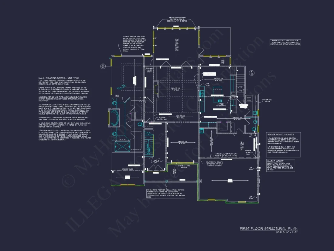 Modern Craftsman house Plan with Luxury Features and CAD Designs