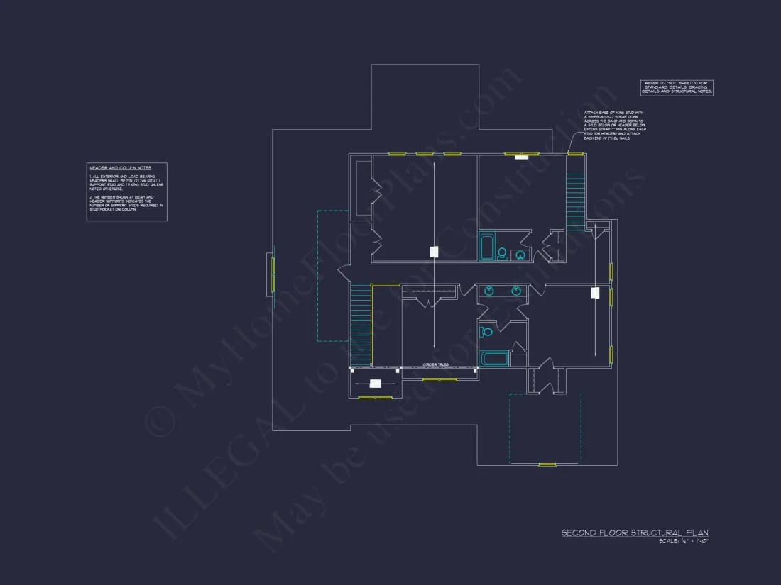 Modern Craftsman house Plan with Luxury Features and CAD Designs