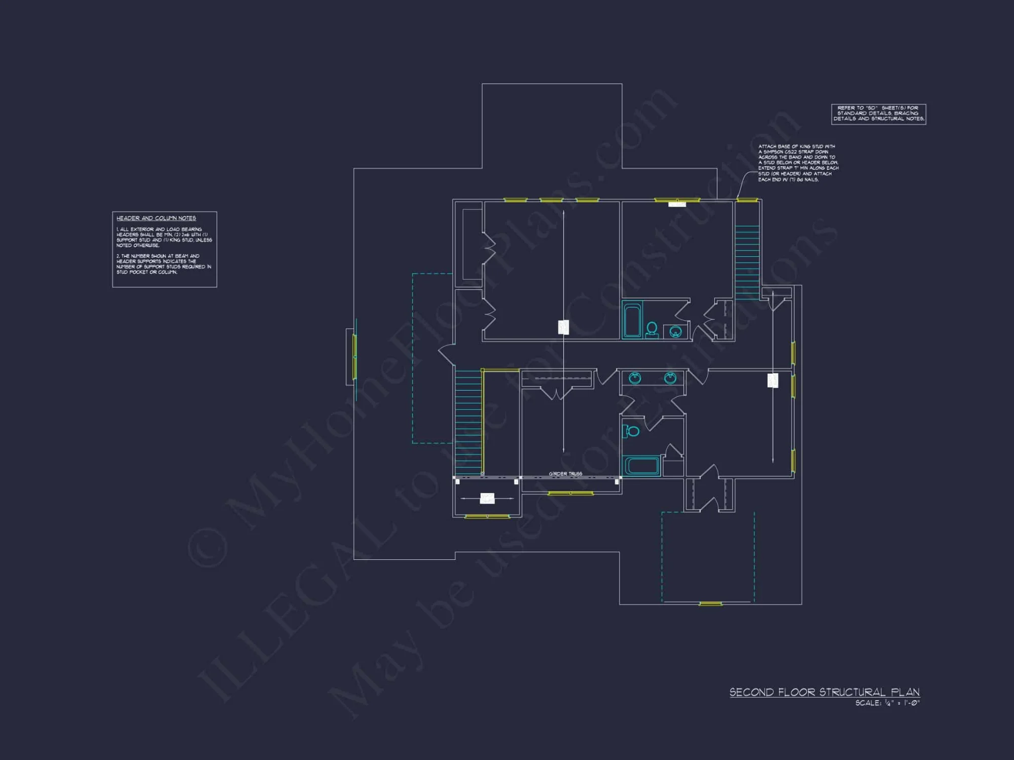 Modern Craftsman house Plan with Luxury Features and CAD Designs