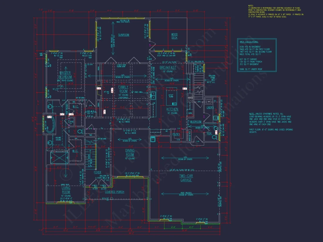 Modern Craftsman house Plan with Luxury Features and CAD Designs