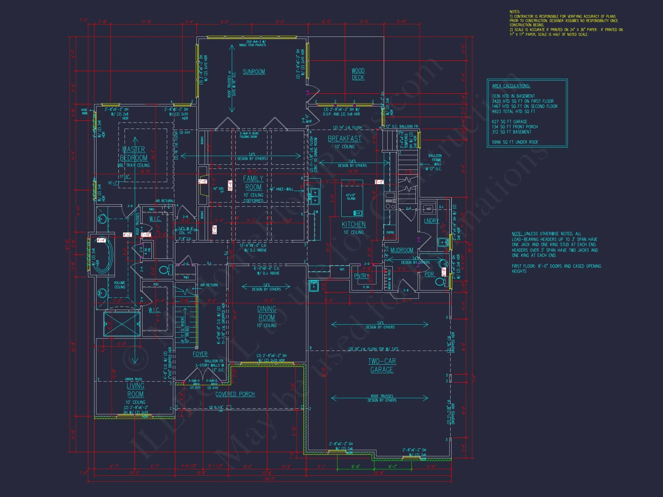 Modern Craftsman house Plan with Luxury Features and CAD Designs