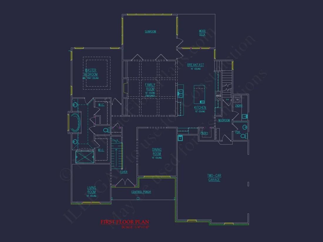 Modern Craftsman house Plan with Luxury Features and CAD Designs