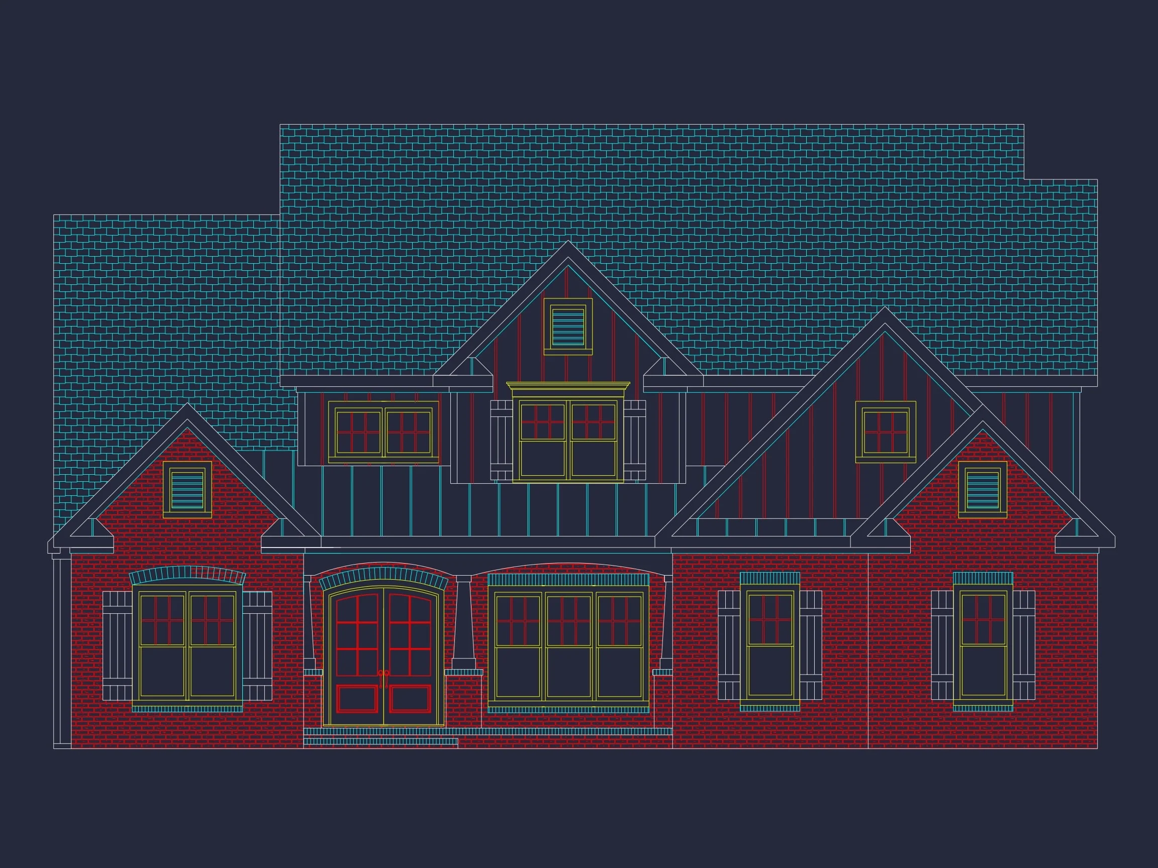 Modern Craftsman house Plan with Luxury Features and CAD Designs