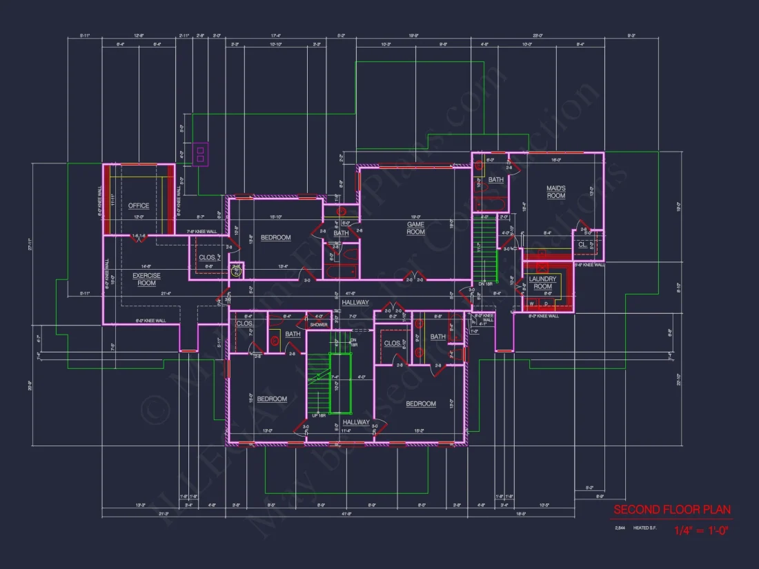 Luxury house Plan with 2 Floors, 4 Bedrooms, and CAD Designs
