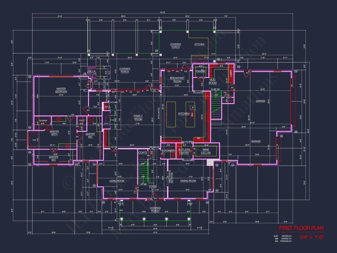 Luxury house Plan with 2 Floors, 4 Bedrooms, and CAD Designs
