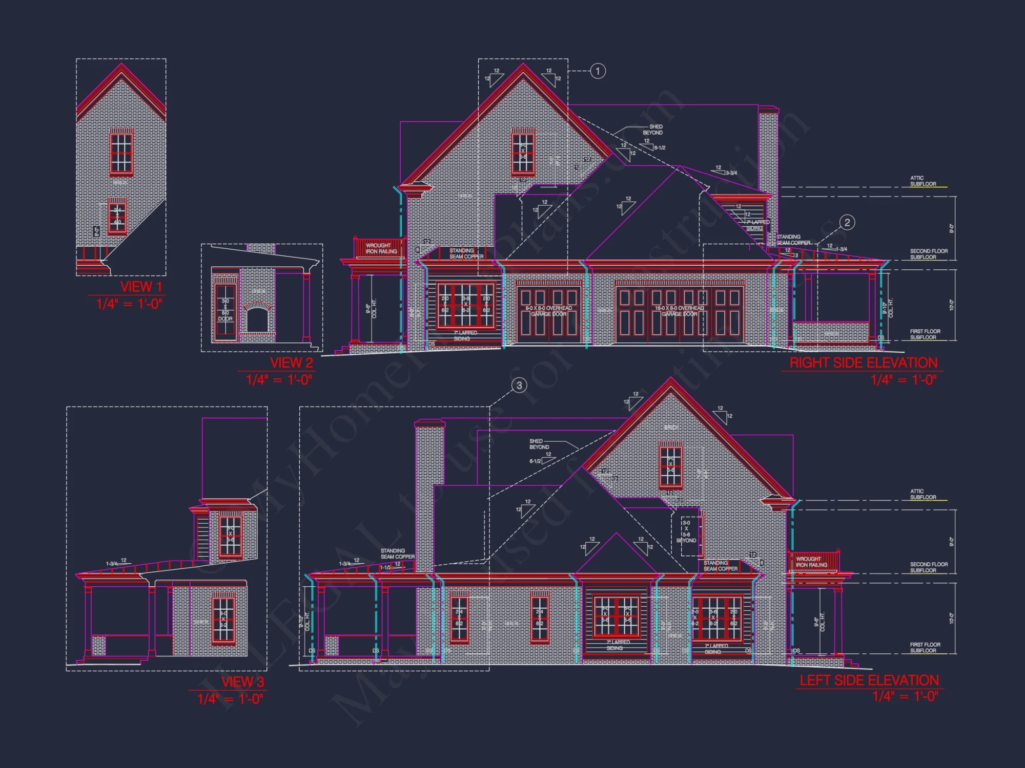 Luxury house Plan with 2 Floors, 4 Bedrooms, and CAD Designs