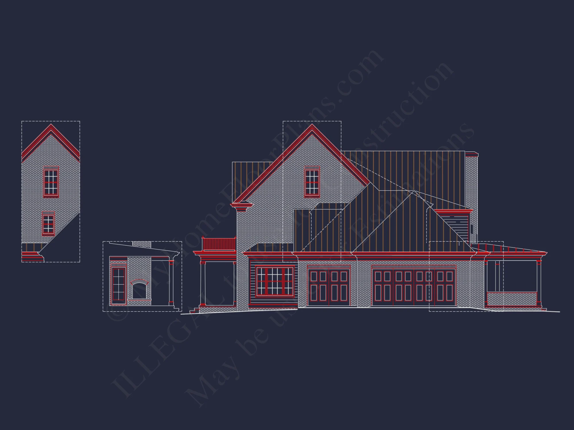 Luxury house Plan with 2 Floors, 4 Bedrooms, and CAD Designs