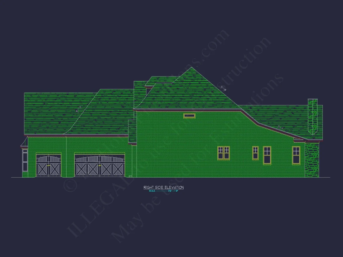 Elegant French Country house Plan