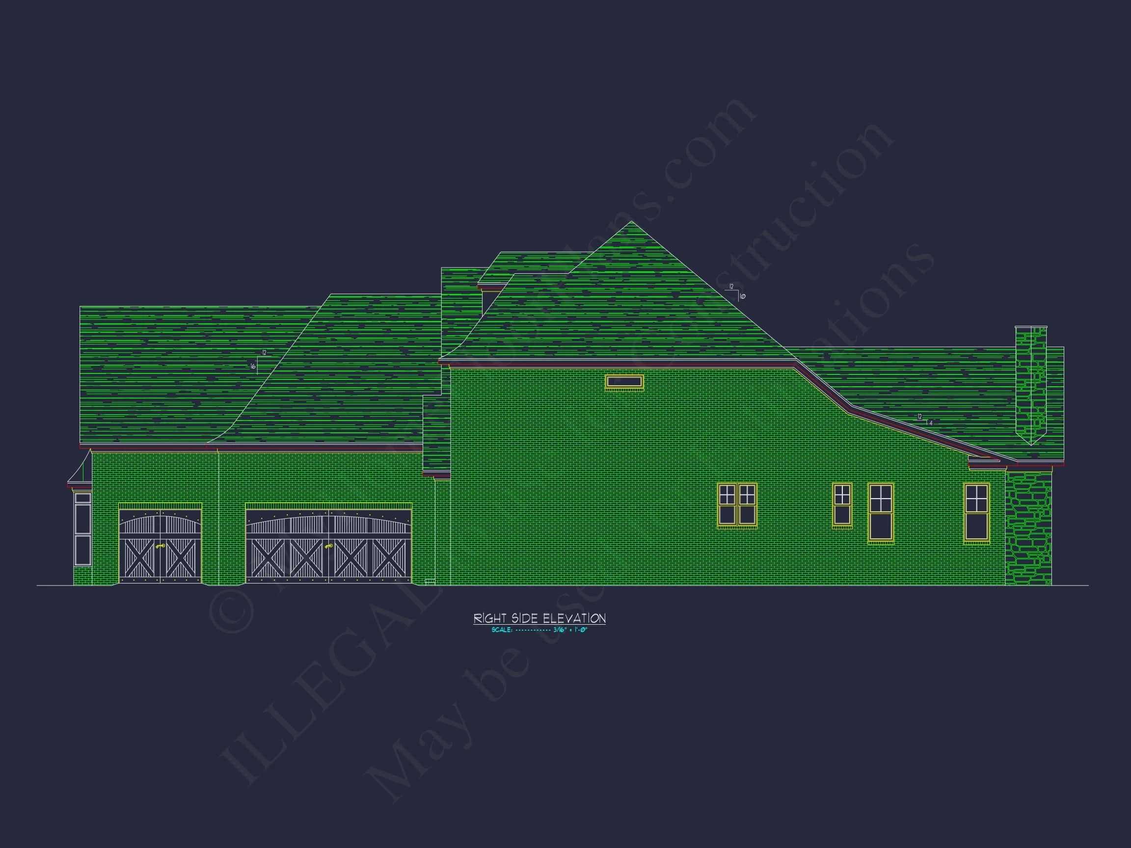 15-1243 HOUSE PLAN - Elegant French Country House Plan | Floor Plan, CAD, Designs 3 Elegant French Country house Plan