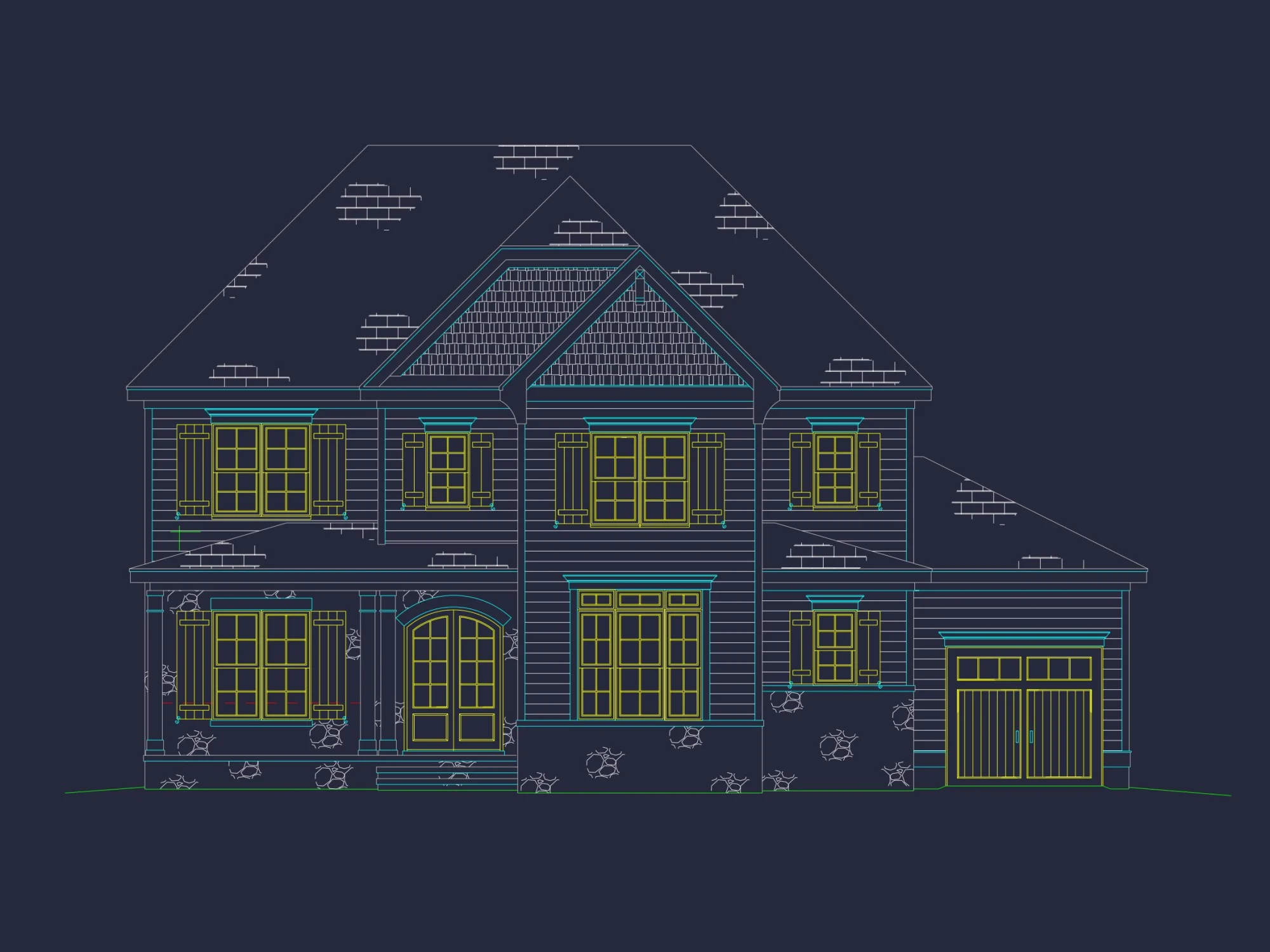 Spacious 5-Bedroom house Plan with Stunning Floor Designs