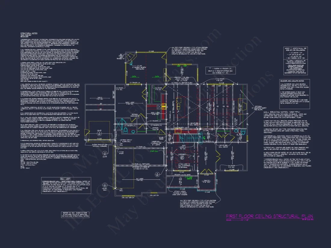 Spacious house Plan with Detailed CAD Floor Plan
