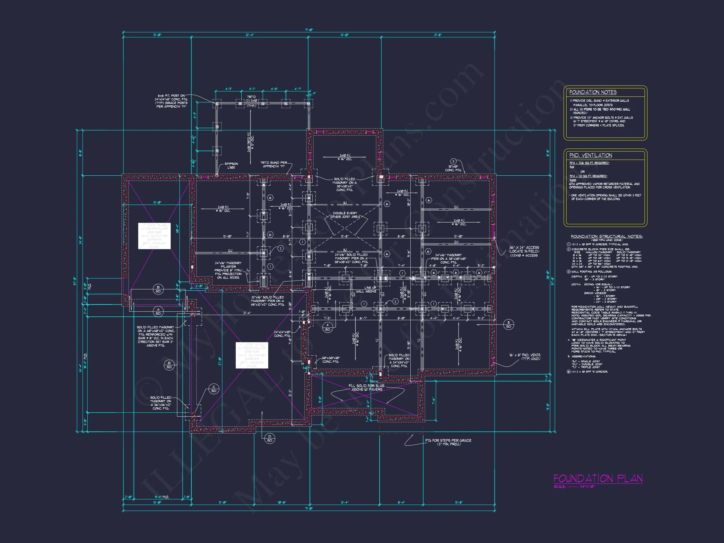 Spacious house Plan with Detailed CAD Floor Plan