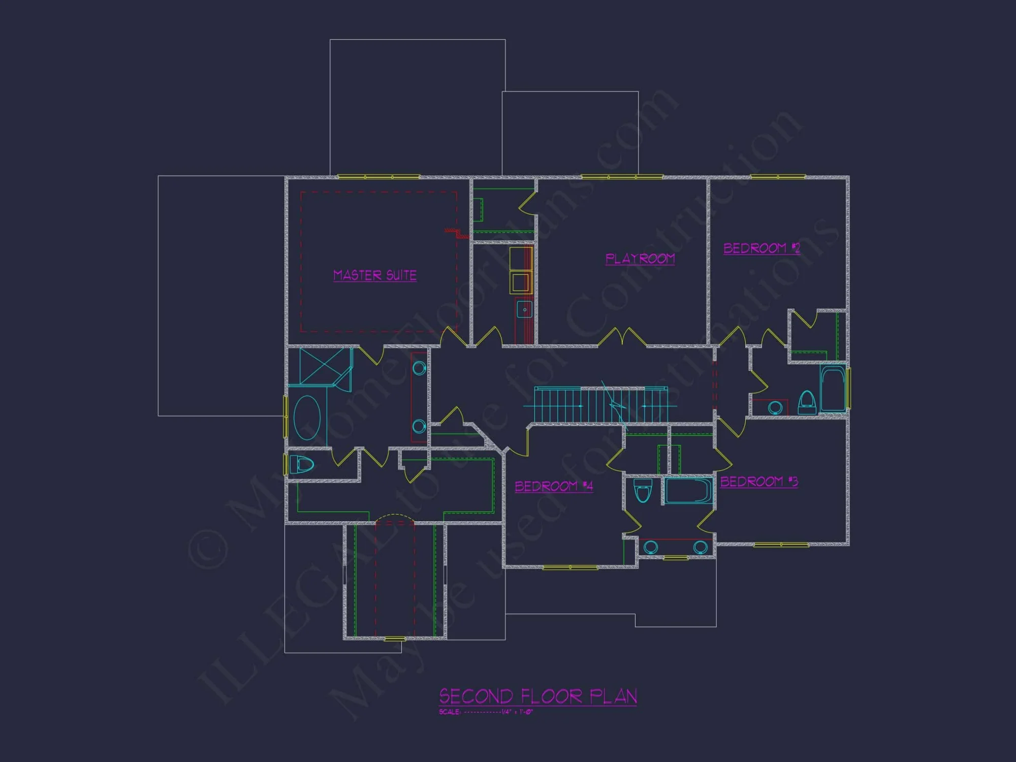 Spacious house Plan with Detailed CAD Floor Plan