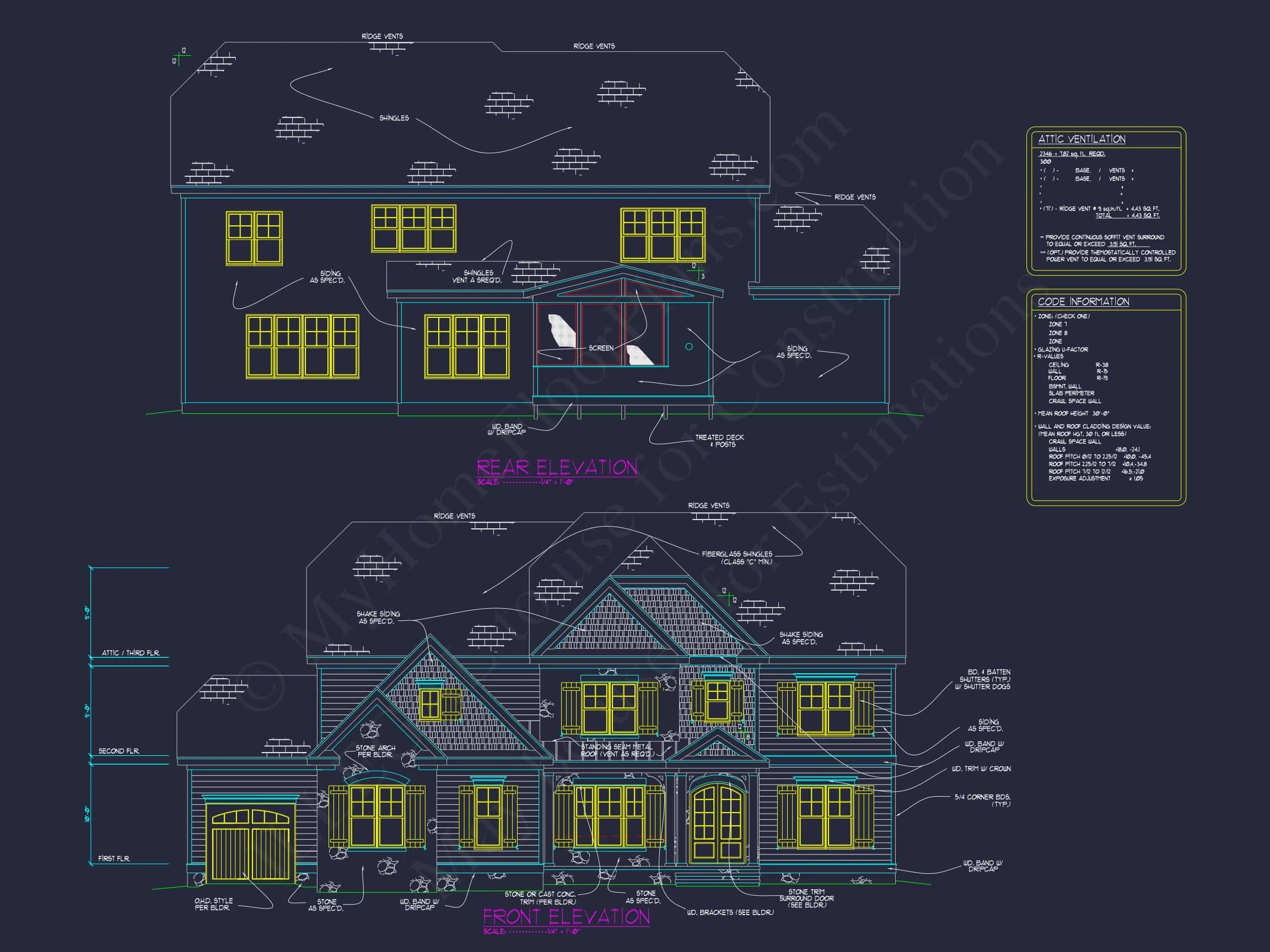 Spacious house Plan with Detailed CAD Floor Plan
